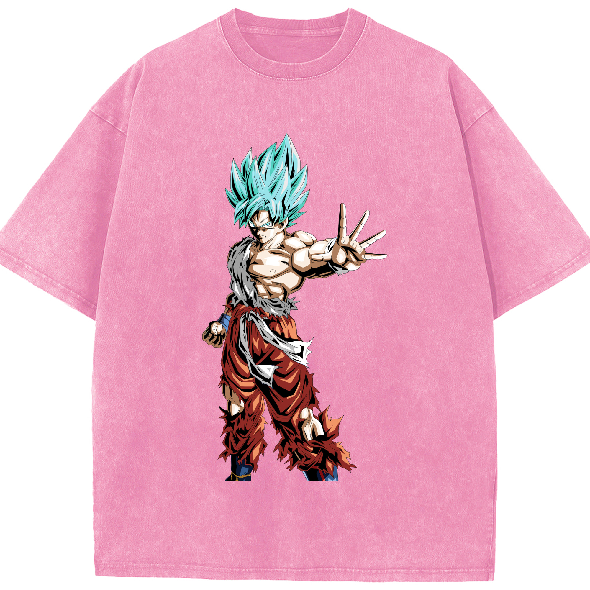 （画像用） ドラゴンボール 孫悟空（そん ごくう）Son Goku カカロット DRAGON BALL Kakarotto 綿100% ヴィンテージ風 半袖Tシャツ（フロントプリント）